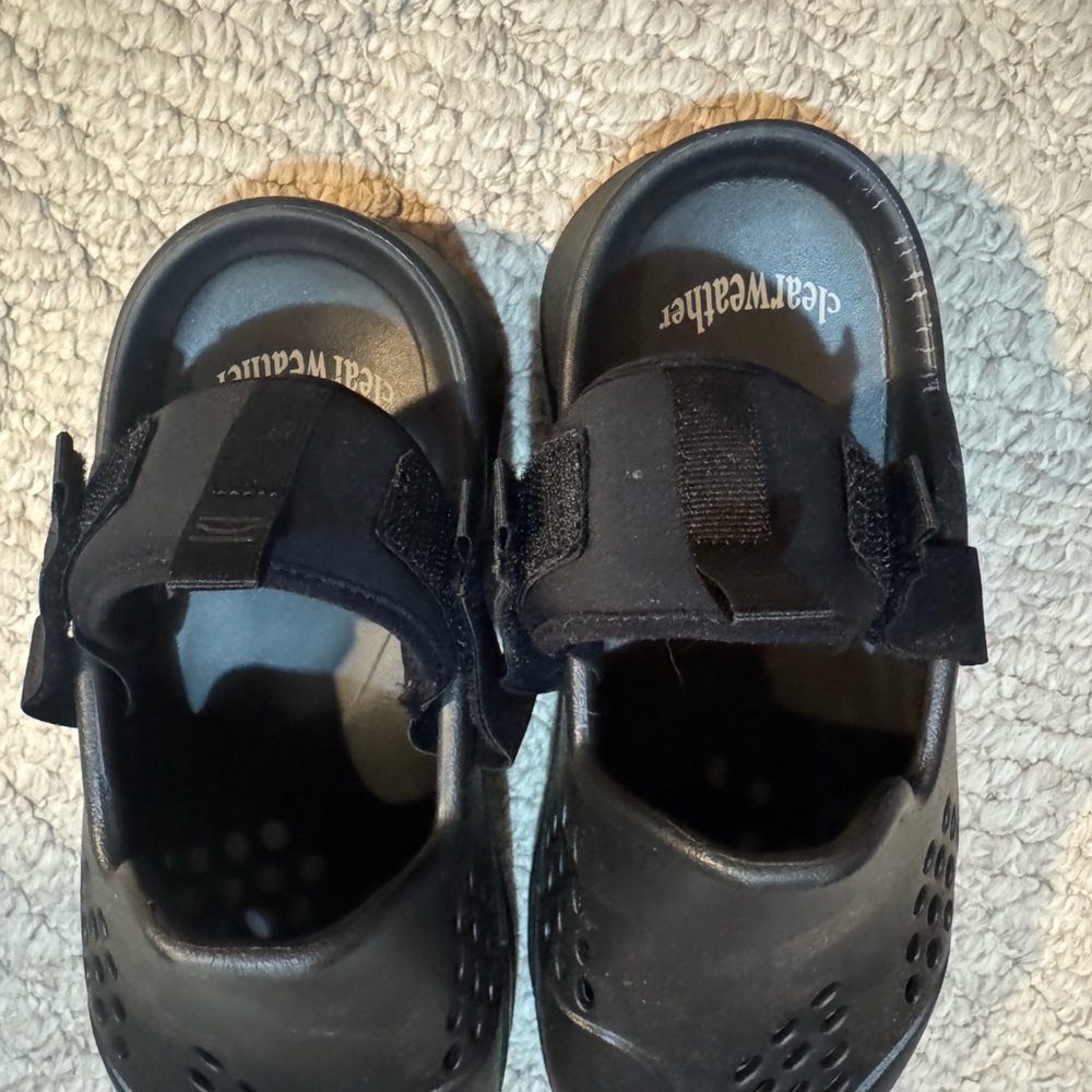 ClearWeather Men's Black Waterproof Slide-Sandal with Adjustable Strap